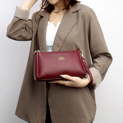 Horizontal Square-Shaped Crossbody Bag Simple Women S Crossbody Bag Commuting Single-Shoulder Bag