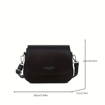 Vegan Leather Crossbody Bag for Women – Structured Shoulder Bag