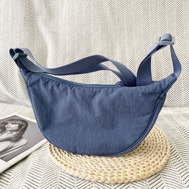 Crescent Crossbody Bag – Lightweight Shoulder Purse with Adjustable Strap
