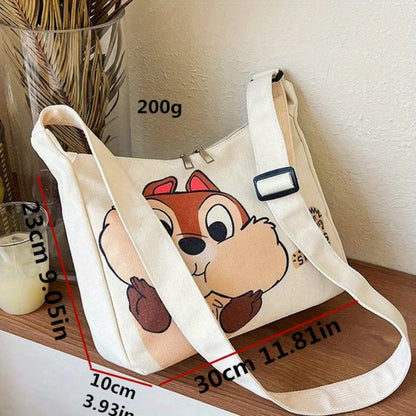 Design Cartoon Canvas Bag Women S Handbags Large Capacity Shoulder Bag Girl School Tote Bag