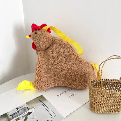 Creative Cute Chicken Shaped Bag Women S Cartoon Crossbody Bags Teen Girl S Handbag Shoulder Bag