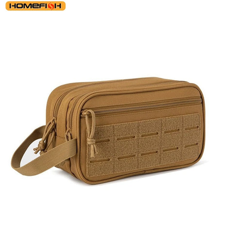 Homefish Tactical Toiletry Bag Men Hygiene Tool Molle Pouches Small Dopp Kit Mens Shaving Travel