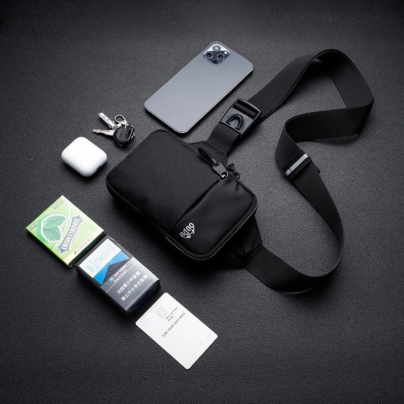 Waterproof Mini Sling Chest Bag – Adjustable Strap for Travel & Running