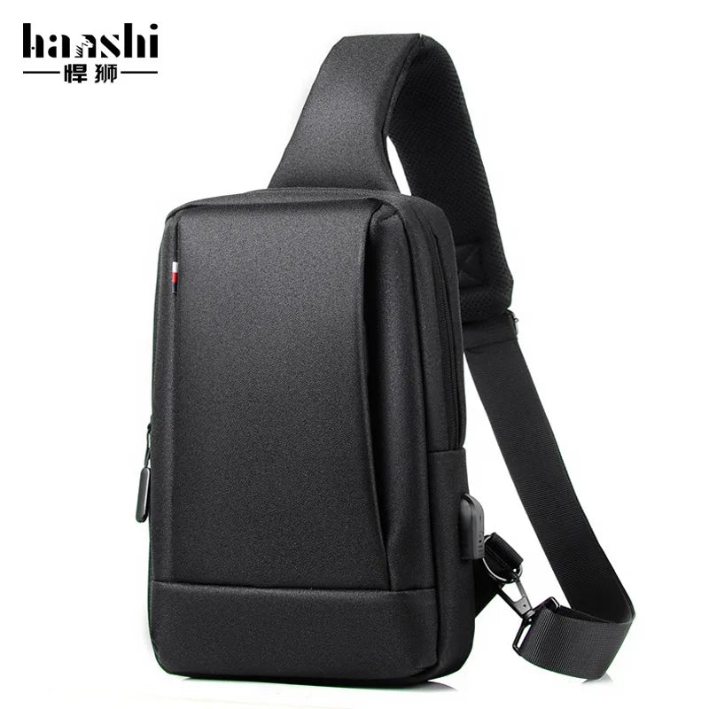 Fashionable Men S Chest Bag Light Leisure Women Cross Body Oxford Cloth Waterproof Shoulder