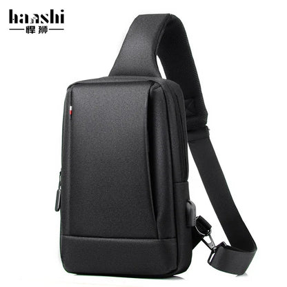 Fashionable Men S Chest Bag Light Leisure Women Cross Body Oxford Cloth Waterproof Shoulder