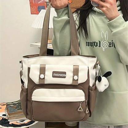 Canvas Tote Bag for Women – Waterproof Shoulder & Crossbody Handbag