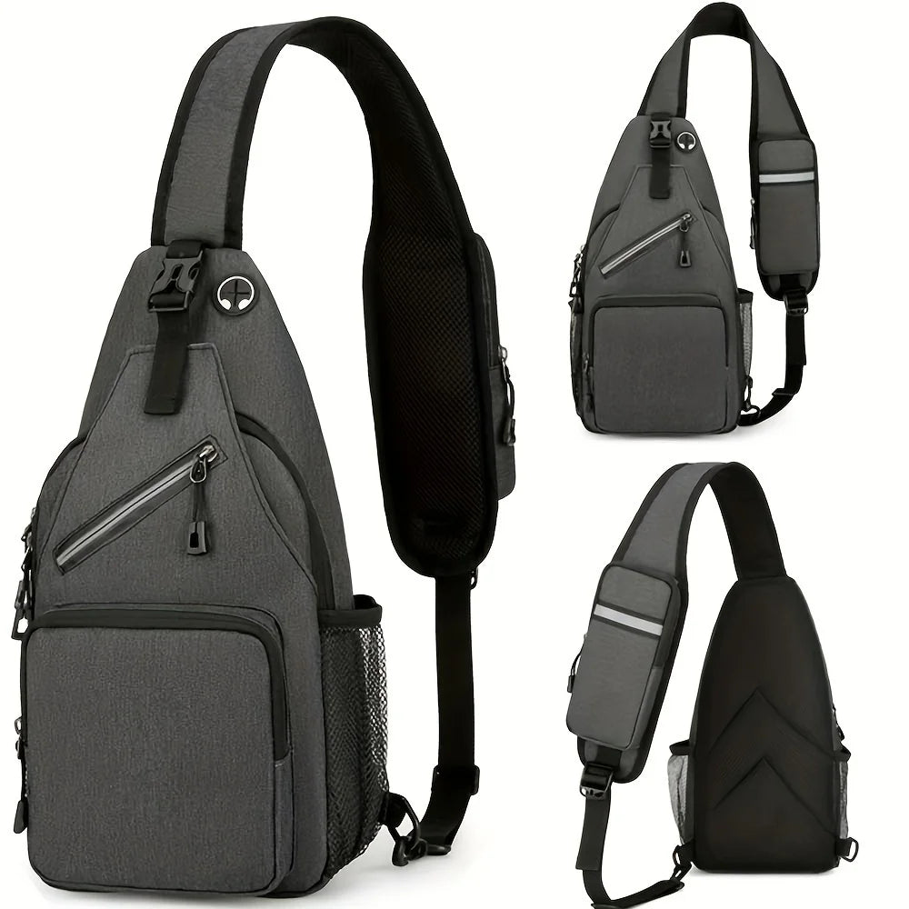Waterproof Sling Bag for Men & Women – Large Capacity Chest Crossbody Pack