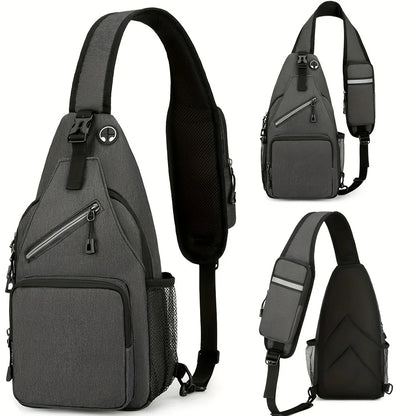 Waterproof Sling Bag for Men & Women – Large Capacity Chest Crossbody Pack