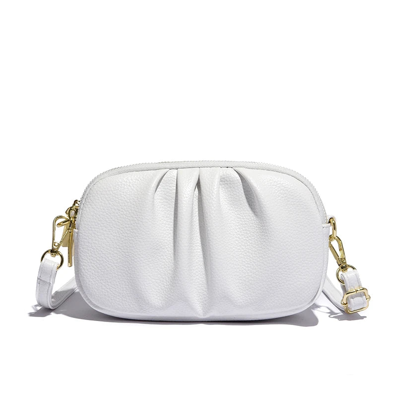 Women's Crossbody Bag – 3-Layer Soft PU Leather Shoulder Bag