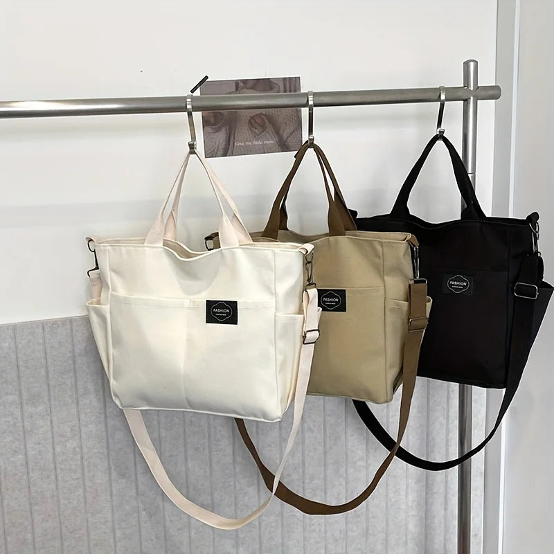 Large Capacity Tote Bag for Women – Multi-Pocket Shoulder & Crossbody