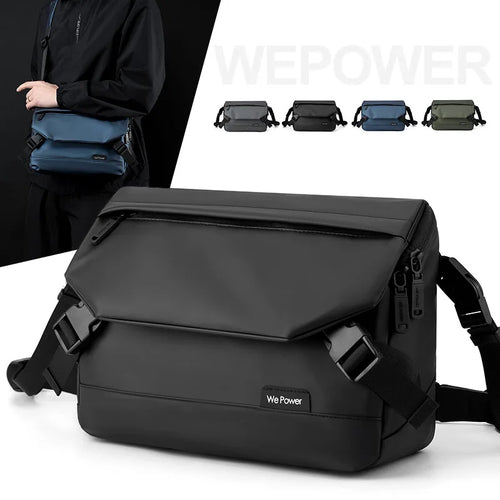 Simple Clasp Shoulder Bag Men S Leisure Cross Body Waterproof Large Capacity Business Chest