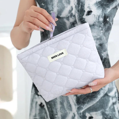Makeup Bag Set Quilted Women S Large Floral Bags Cute Cotton Cosmetic Pouch Travel Toiletries