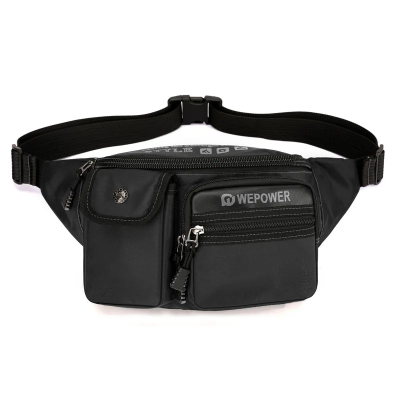 Men Function Wind Waist Bag Simple Light Cross-Body Shoulder Multi-Layer Outdoor Storage Chest