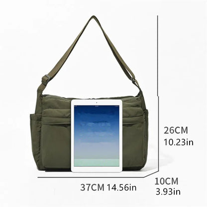 Top Thickened Casual Messenger Bag Single Shoulder Bag Large Capacity Laptop - Thick