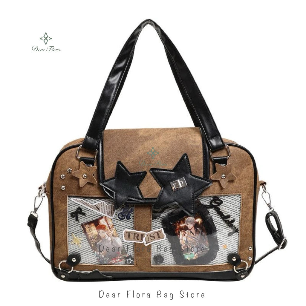 Star Ita Bag – Y2K Lolita Crossbody with Transparent Window