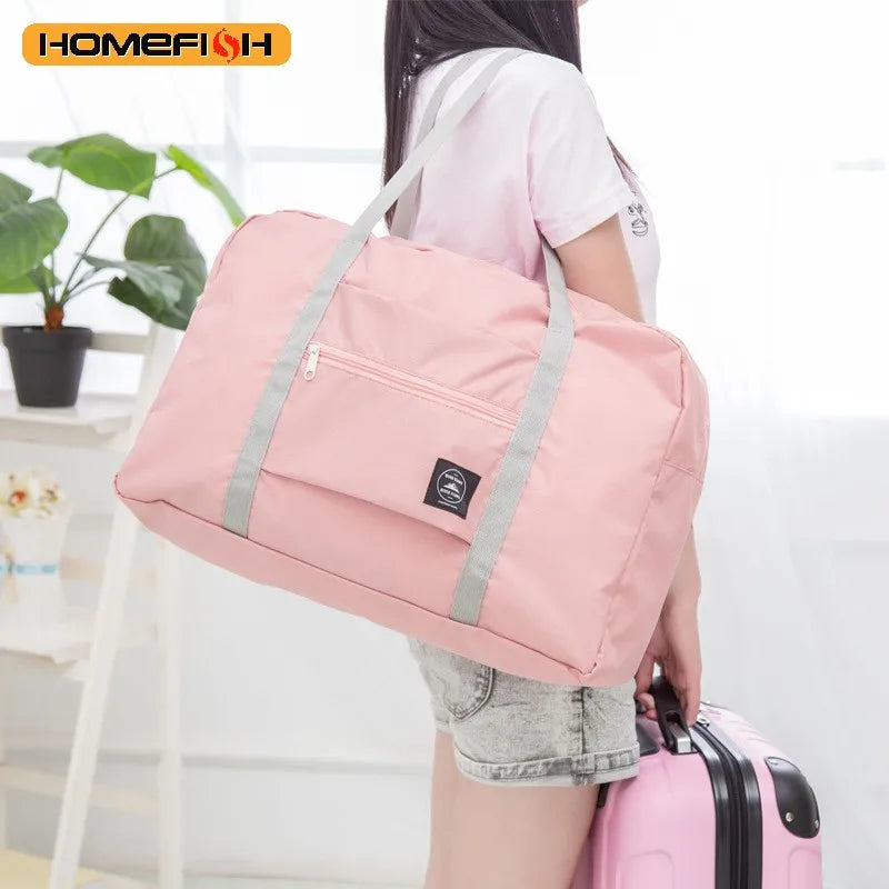 Homefish Folding Travel Storage Bag Large Capacity Luggage Handbag Moving