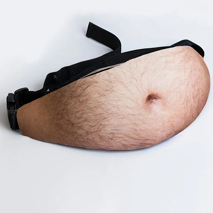 Dad Packs Fake Beer Belly Fanny Both Men Women White Elephant Gift Gag
