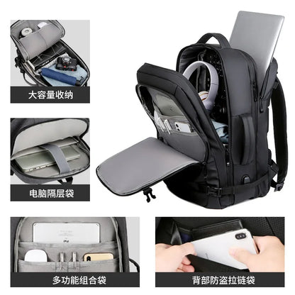 Oxford Cloth Men S Backpack Simple Travel Women Tide Waterproof Computer Bag Large Capacity