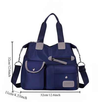 Large Capacity Portable Shoulder Bag Fashionable Oxford Cloth Nylon Casual Women S Bag