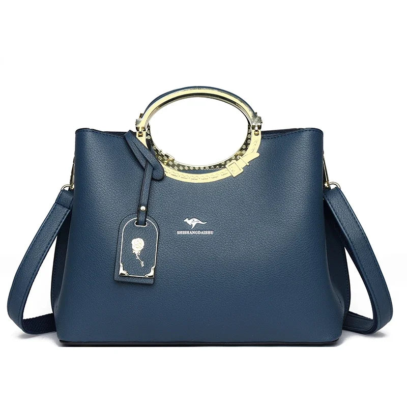 Large Capacity Leather Tote Bag – Women's Designer Handbag