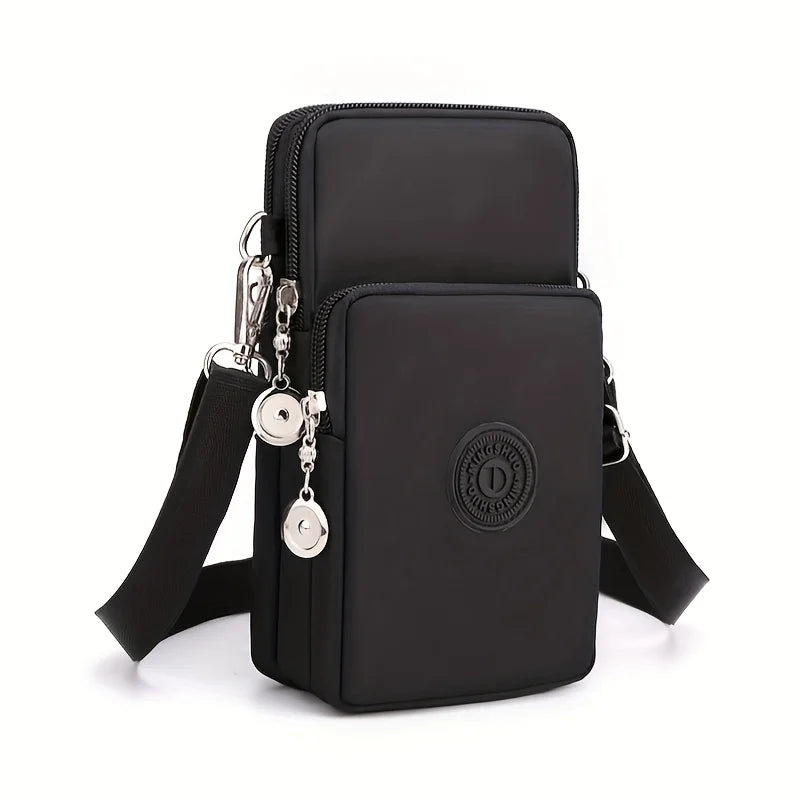 Multi-Pocket Crossbody Phone Bag – Lightweight Sling Purse with Adjustable Strap