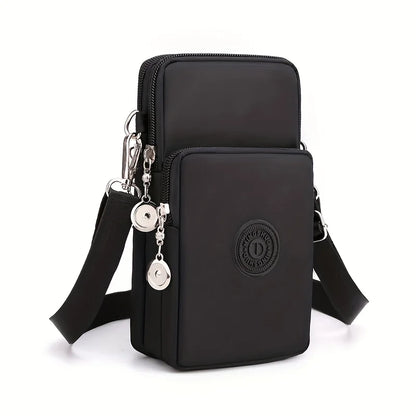 Multi-Pocket Crossbody Phone Bag – Lightweight Sling Purse with Adjustable Strap
