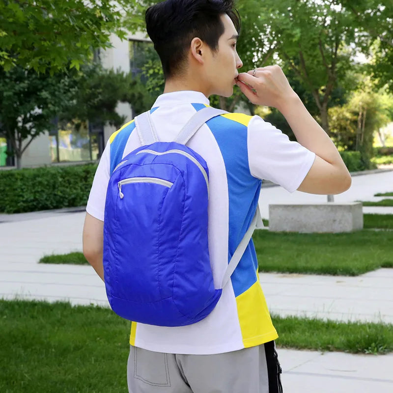 Foldable Colorful Outdoor Double-Shoulder Backpack