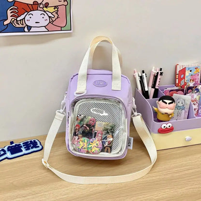 Mini Ita Bag Crossbody – Transparent Window Kawaii Shoulder Bag for Students