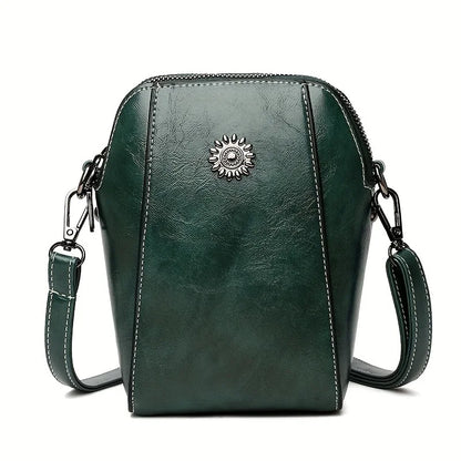 Soft Leather Mobile Phone Bag Women Mini Vertical Style Small Bag Putting Mobile Phones Purse - Soft