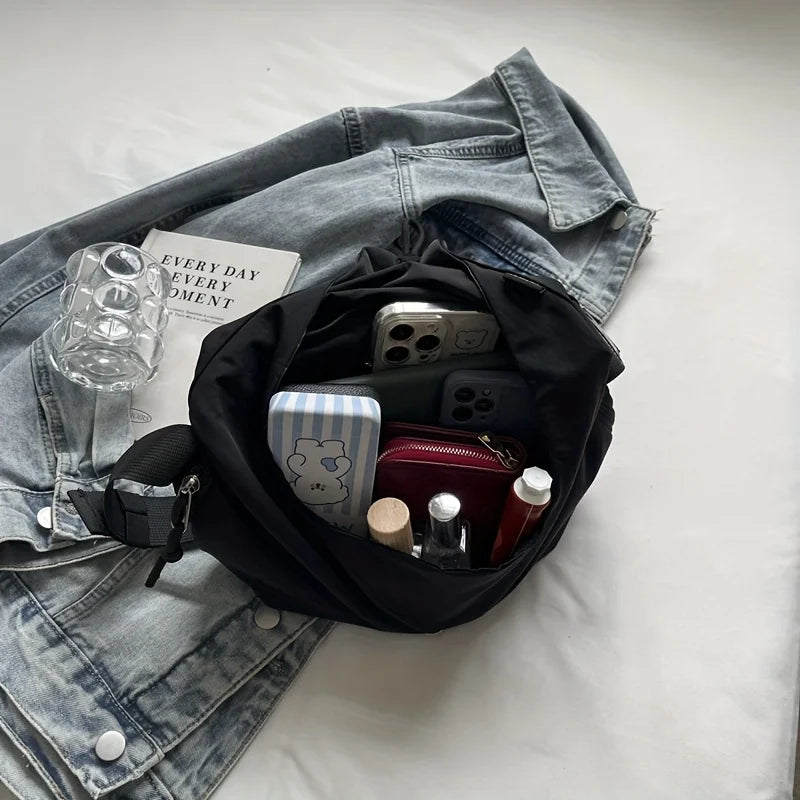 Stylish Oxford Crossbody Bag Adjustable Strap Large Capacity Messenger Work Daily Commute Fitness
