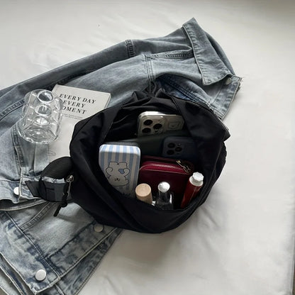 Stylish Oxford Crossbody Bag Adjustable Strap Large Capacity Messenger Work Daily Commute Fitness