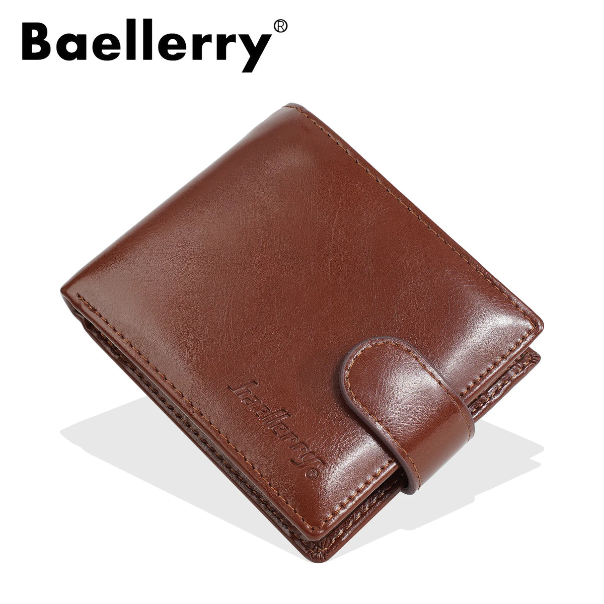 Oil Wax Leather Wallet Men Large-Capacity Cash Short
