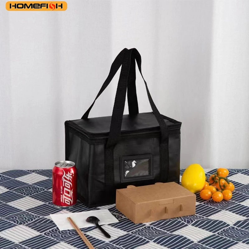 Convenient Takeaway Delivery Tote Bag Homefish Warm Insulated Lunch Pouch