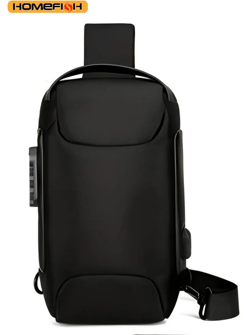 Homefish Usb Crossbody Bag Anti-Theft Shoulder Bags Waterproof Oxford Waist Multifunction Short