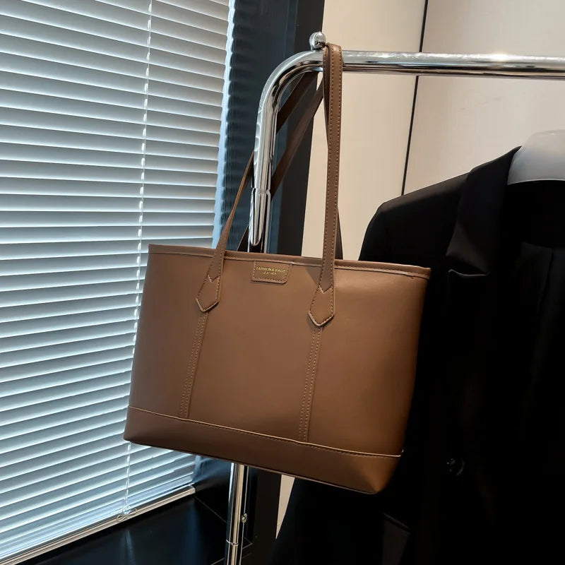 Large PU Leather Tote Bag for Women – Work & Daily Use