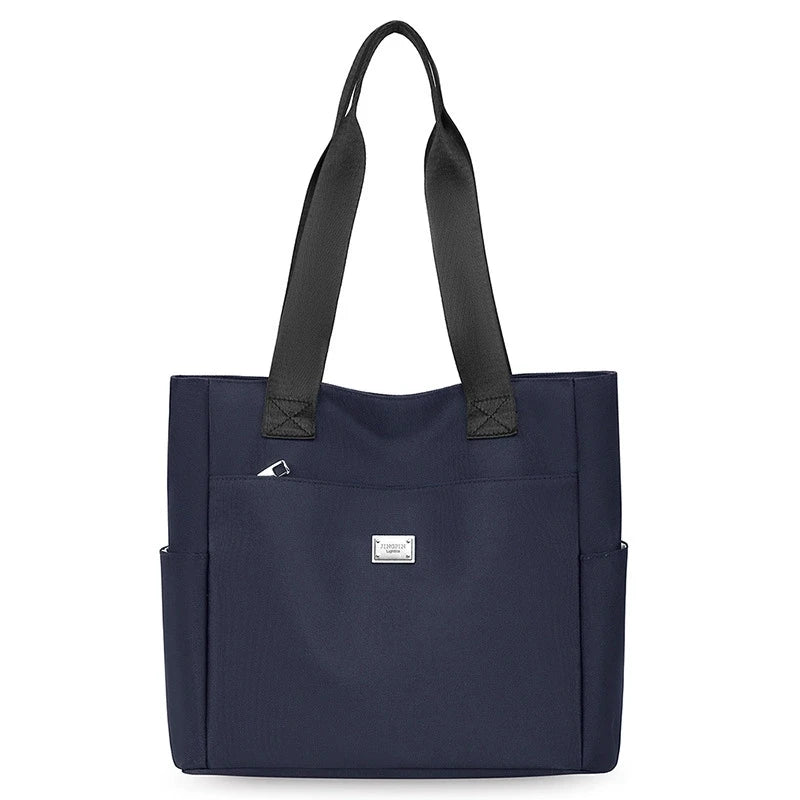 Women's Nylon Tote Bag – Large Lightweight Shoulder Bag