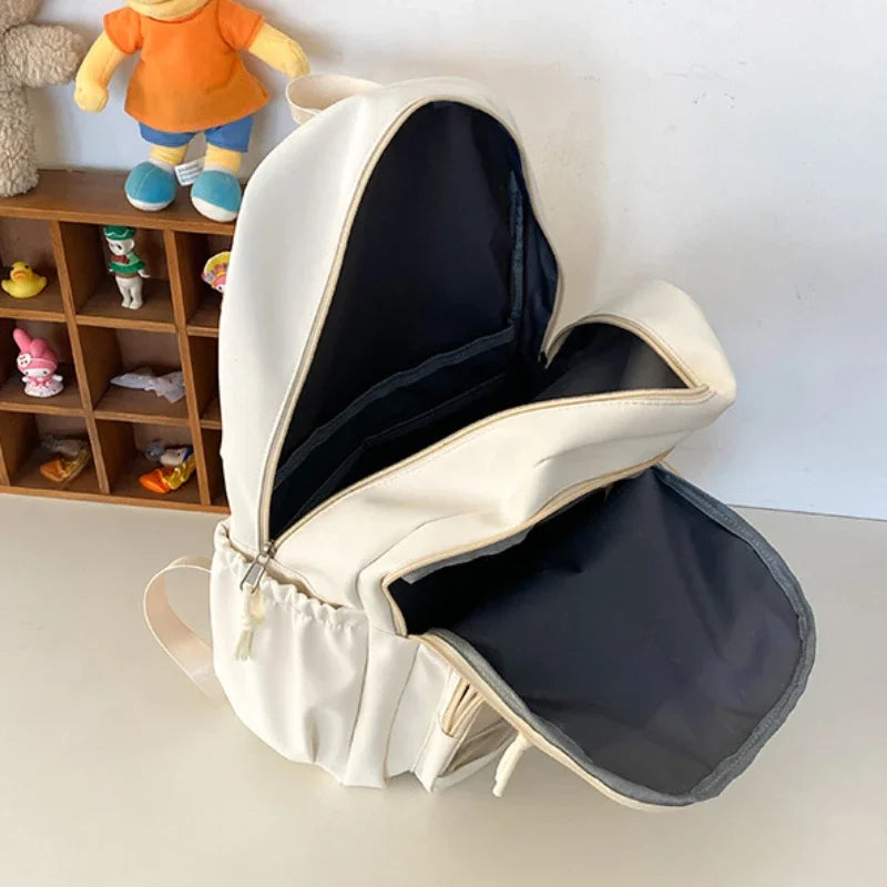 Japanese Y2k Kawaii Star Transparent Backpack Women Students Casual Aesthetic Schoolbag Girl