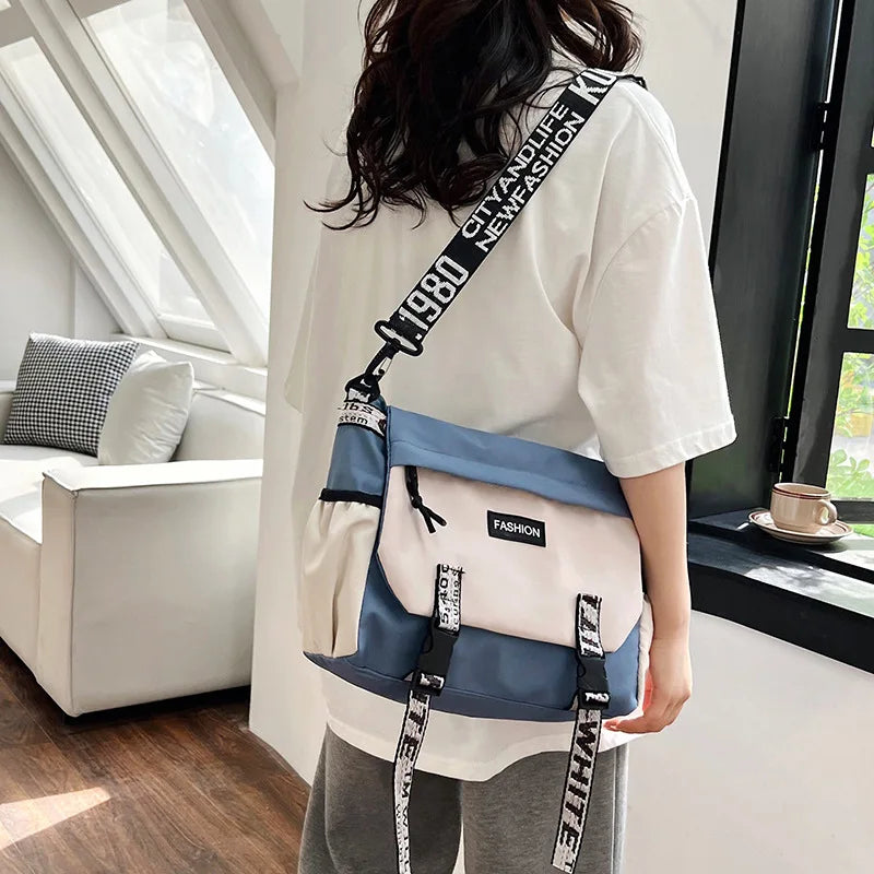 Commuter Versatile Anti Splash Crossbody Bag Casual Single Shoulder Large Capacity Lightweight Bag