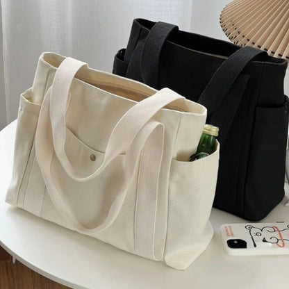 Large Canvas Tote Bag – Work, College & Everyday Handbag