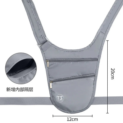 Breathable Sports Leisure Canvas Invisible Waist Bag Men Women Travel Cycling Multifunctional