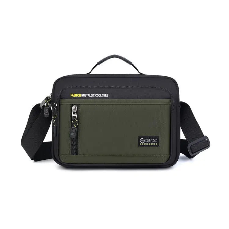 Durable Oxford Fabric Simple Square Commuter Single-Shoulder Bag Versatile Hand-Held Crossbody Bag