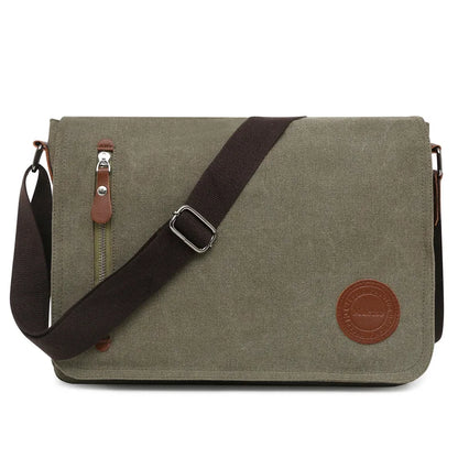 Wear-Resistant Canvas Men S Women Casual Single-Shoulder Bag Large Capacity Crossbody