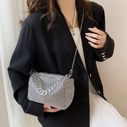 Rhinestone Chain Bag – Women's Glam Shoulder & Crossbody