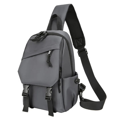 Men S Chest Bag Leisure Cross-Body Trend One Shoulder Women Backpack Large Capacity
