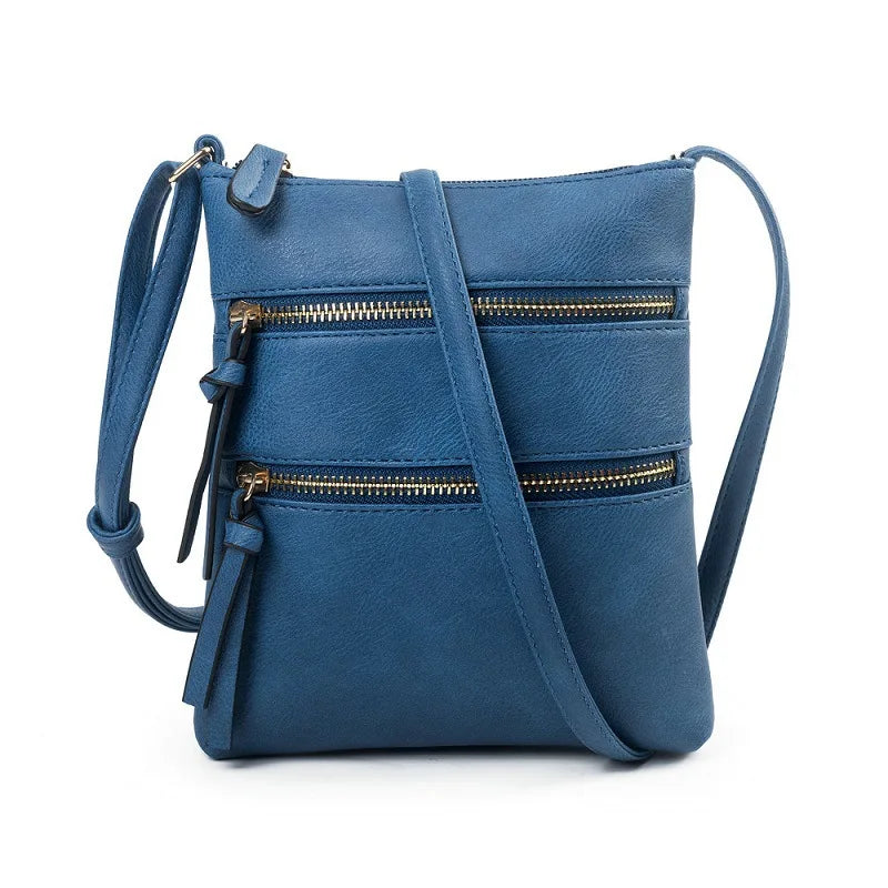 Crossbody Bag for Women – Multi Pocket Faux Leather Shoulder Purse