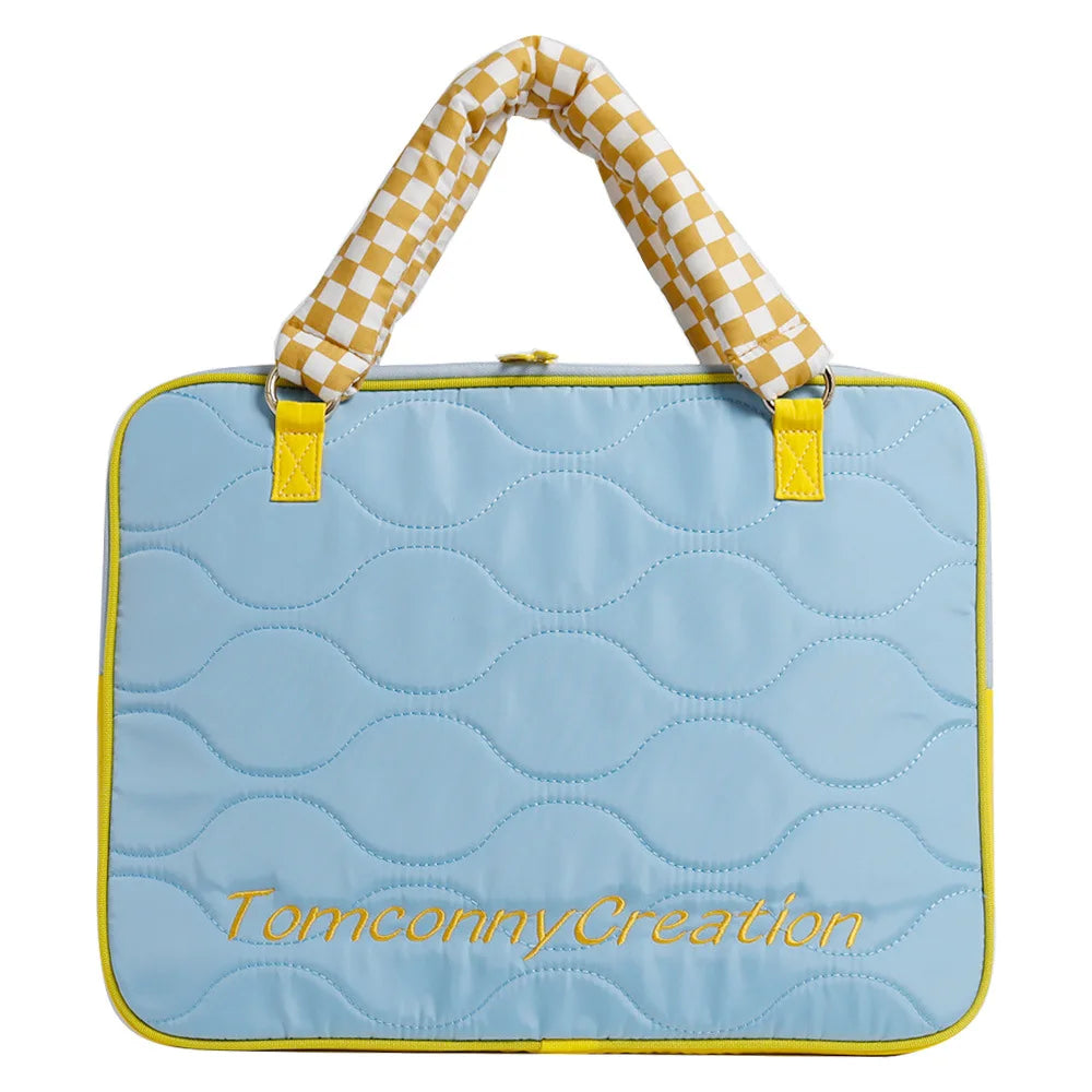 Color Collision Nylon Computer Bag 16 Hand Lading Shoulder Laptop 15 6 Large Capacity Storage Layer