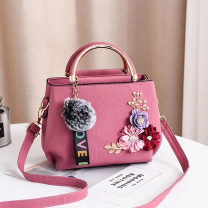 Elegant Mini Crossbody Bag 3d Flower Decor Handbag Women S Shoulder Bag Street Trends Tote Bag Purse