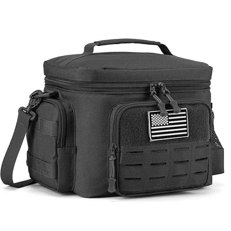 Homefish Tactical Lunch Bag Men Heavy Duty Leakproof Insulated Cooler Outdoor Work Camping Picnic