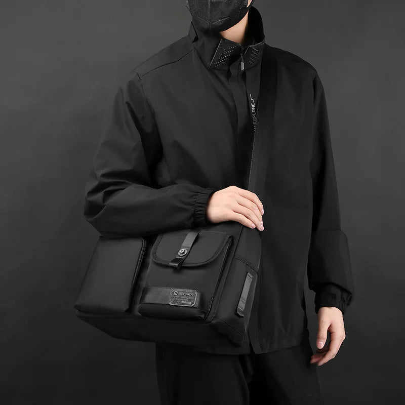 Men S One Shoulder Cross Body Casual Trend Outdoor Backpack Large Capacity Bag