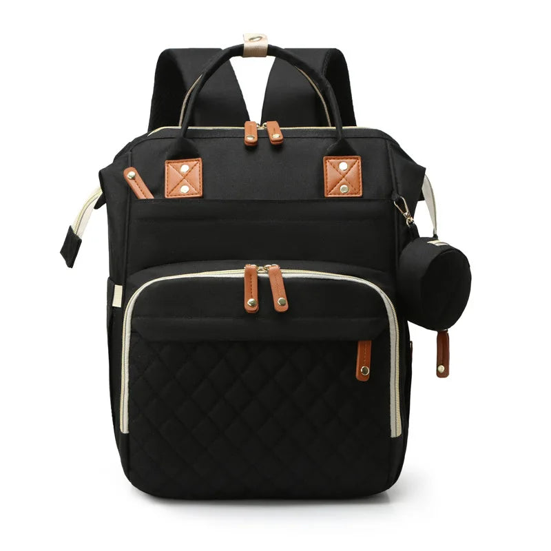 Large Diaper Bag Backpack – Multifunctional Mommy Bag with Insulated Pockets